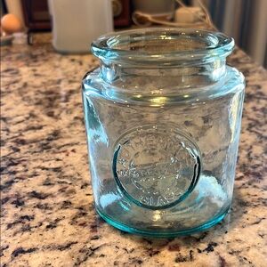 Authentic 100 recycled  Glass Jar